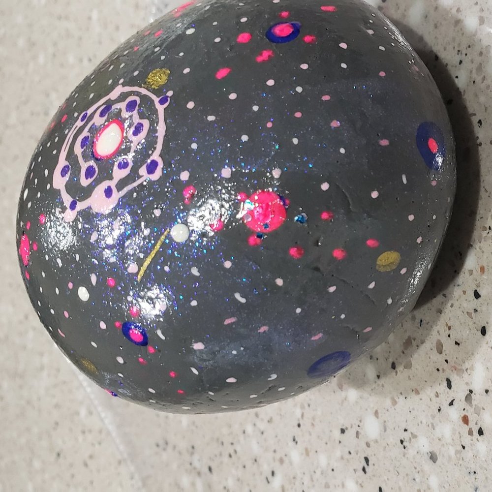 HAND PAINTED ROCK Constellation   Stone/ - Picture 7 of 13
